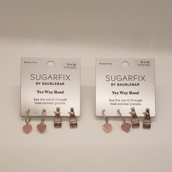 Sugarfix by BaubleBar Earrings & Ring Jewelry Lot - Picture 4 of 14